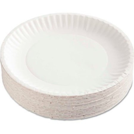 Ajm Packaging AJM Packaging Corp®  AJMPP9GRAWH, Paper Plates, 9" Dia., White, 1200/Carton AJM PP9GRAWH